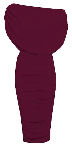 Paloma Midi Dress Oxblood