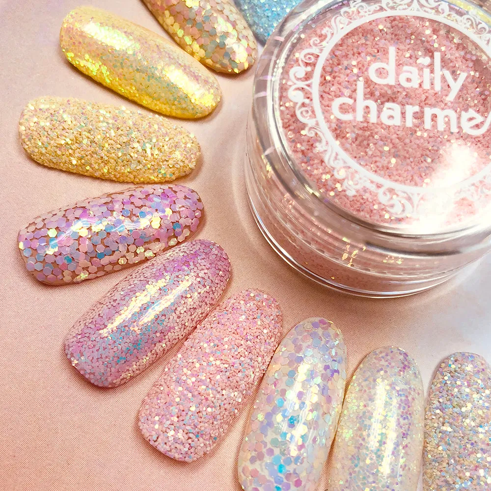 Pastel Iridescent Glitter / Strawberry Shortcake