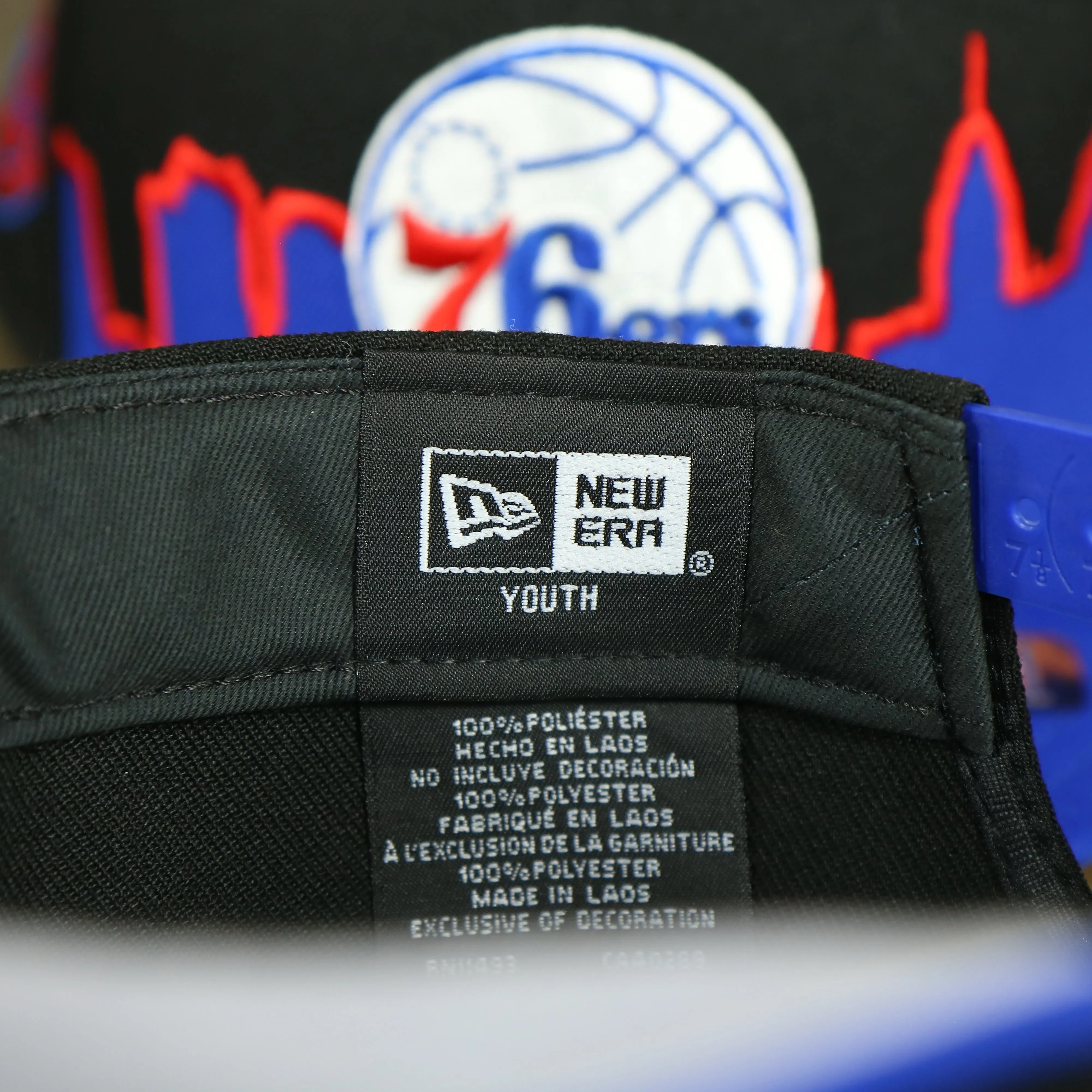 Philadelphia 76ers City Skyline Side Patch 9Fifty Youth Snapback Hat | Philadelphia Skyline 950