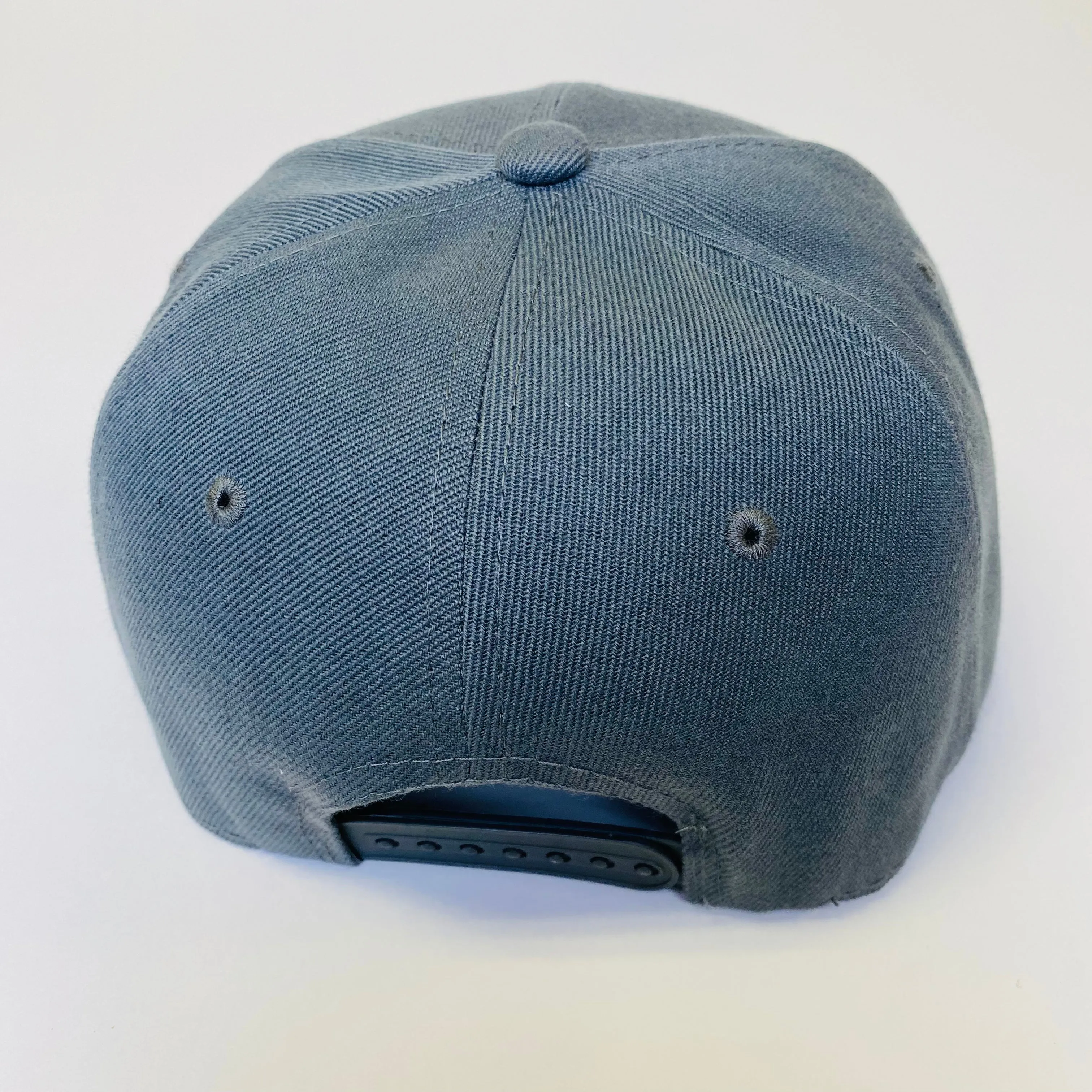 Plain Snapback 5 Panel Hat - Charcoal