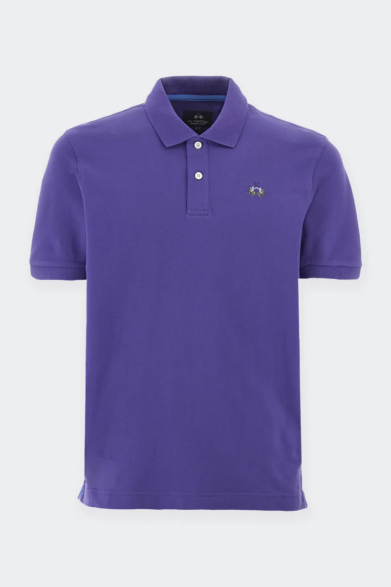 POLO BASIC IN PIQUET STRETCH ORIENT BLU