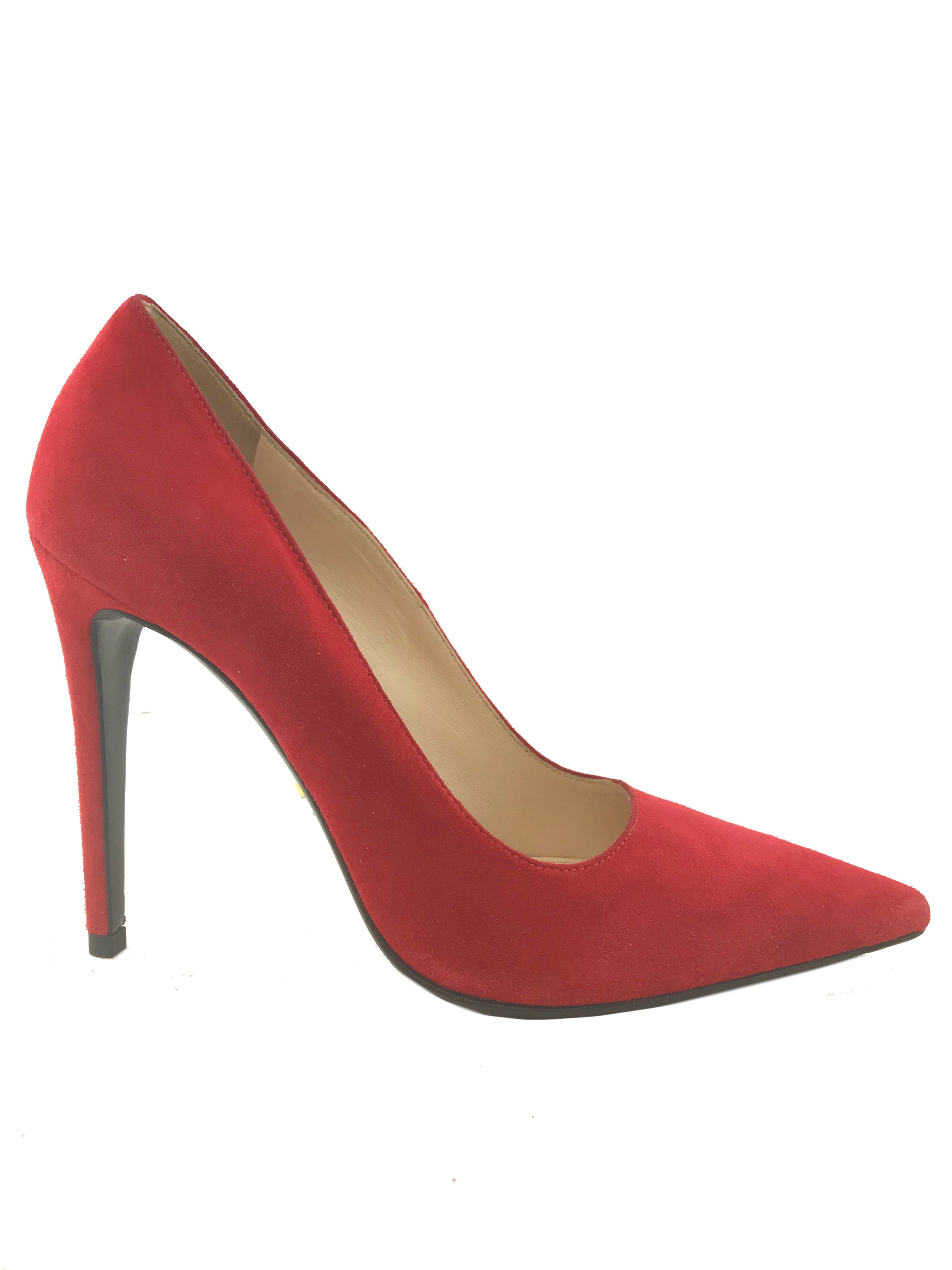 Prada Suede Point-Toe Pumps Size 7.5