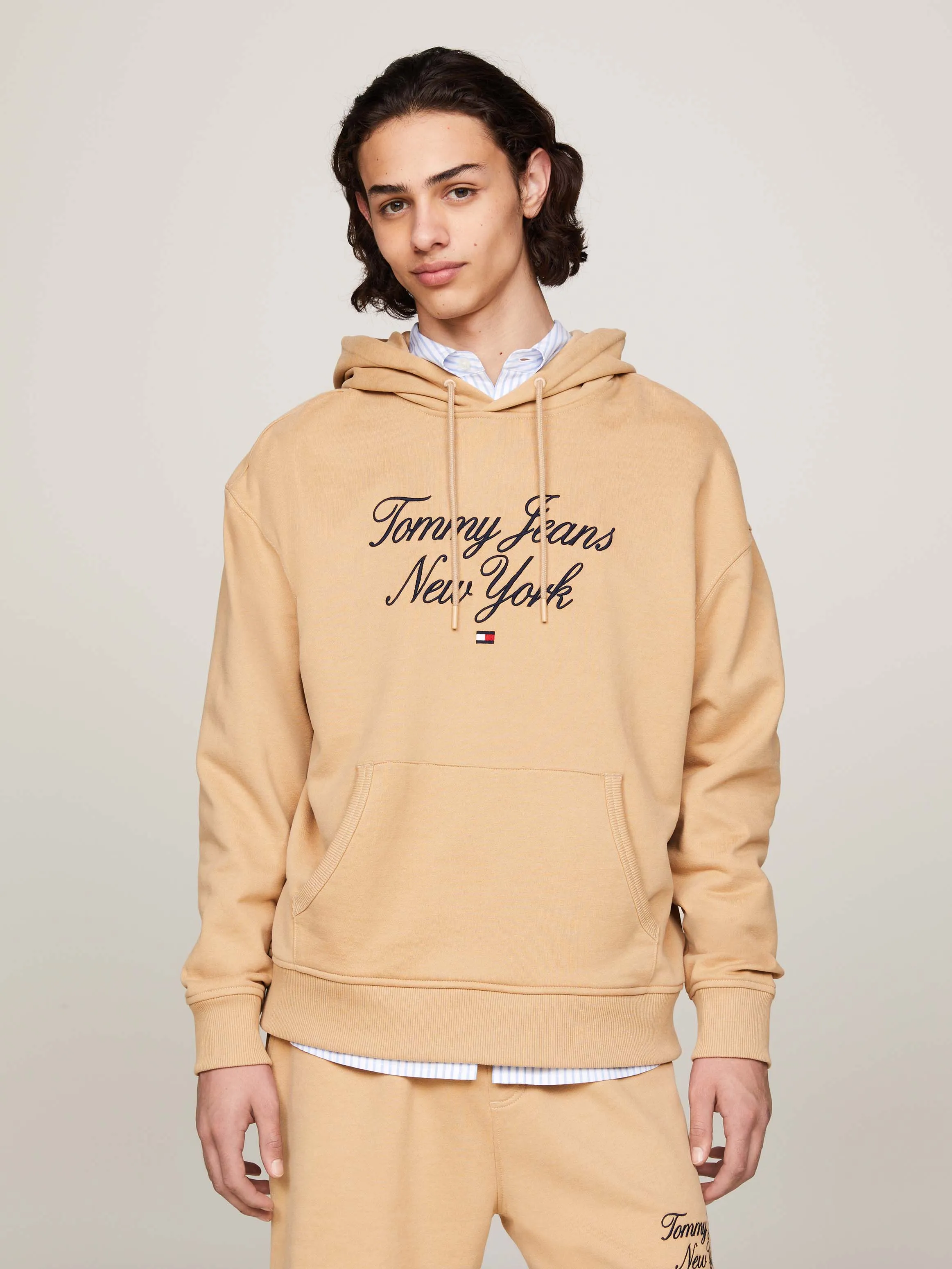 Prep Script Logo Embroidery Relaxed Hoodie | Sweatshirts & Hoodies | Tommy Jeans