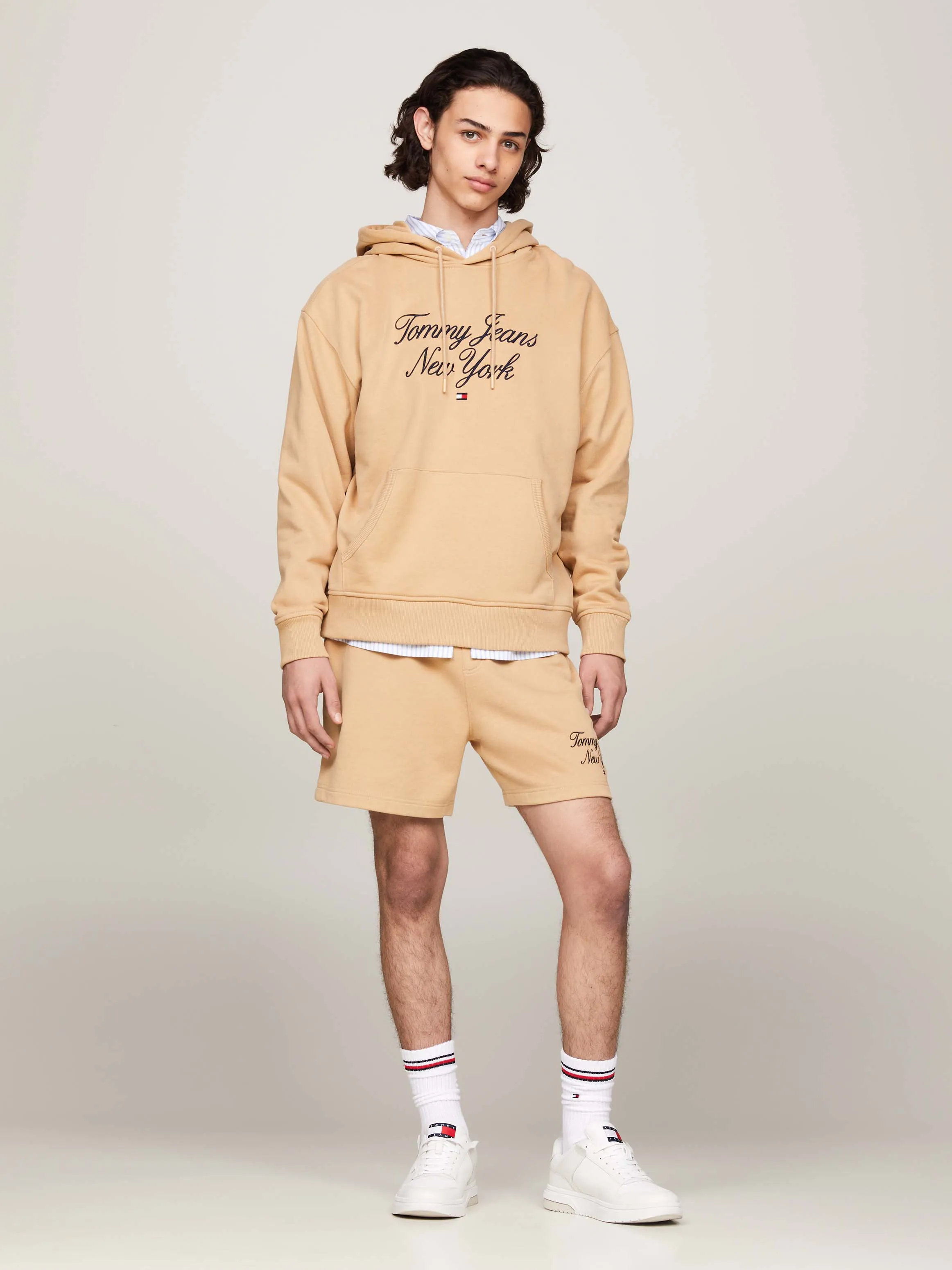 Prep Script Logo Embroidery Relaxed Hoodie | Sweatshirts & Hoodies | Tommy Jeans