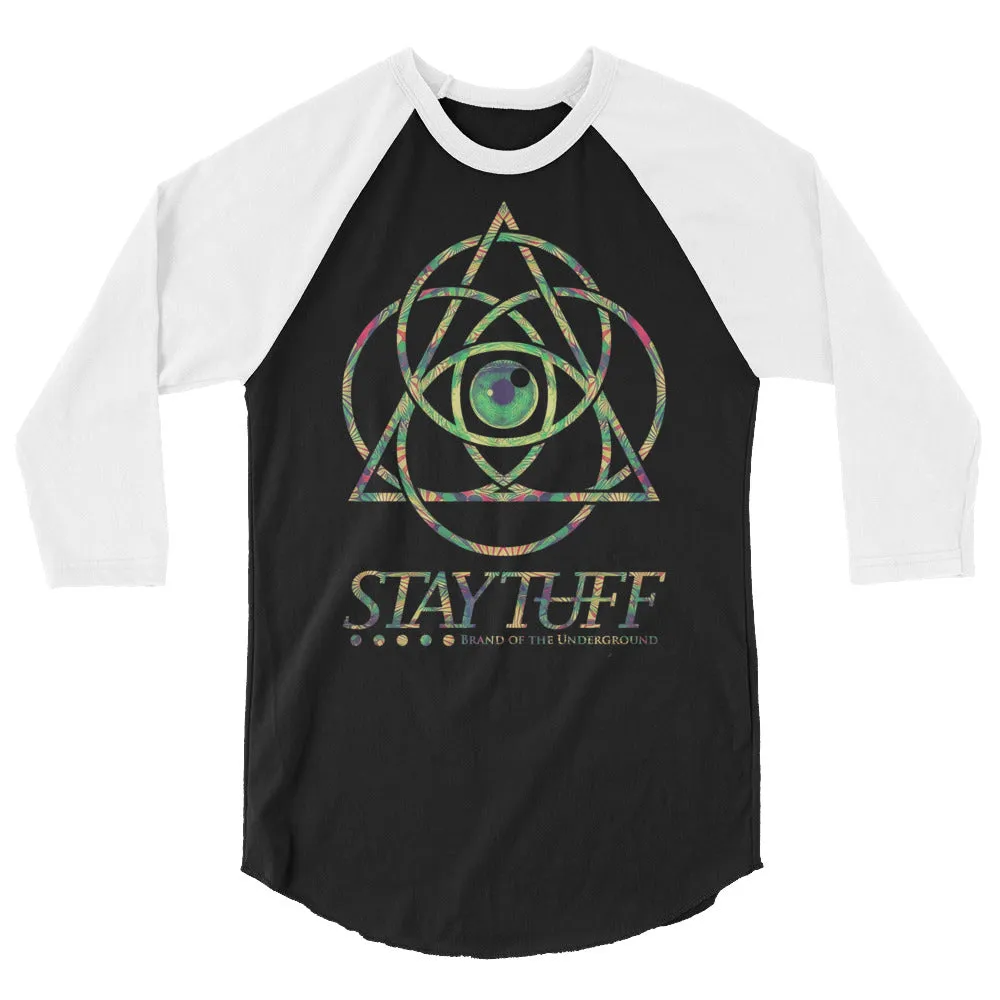 PSYCHEDELIC CIRCLES (3/4 Sleeve Raglan Shirt)