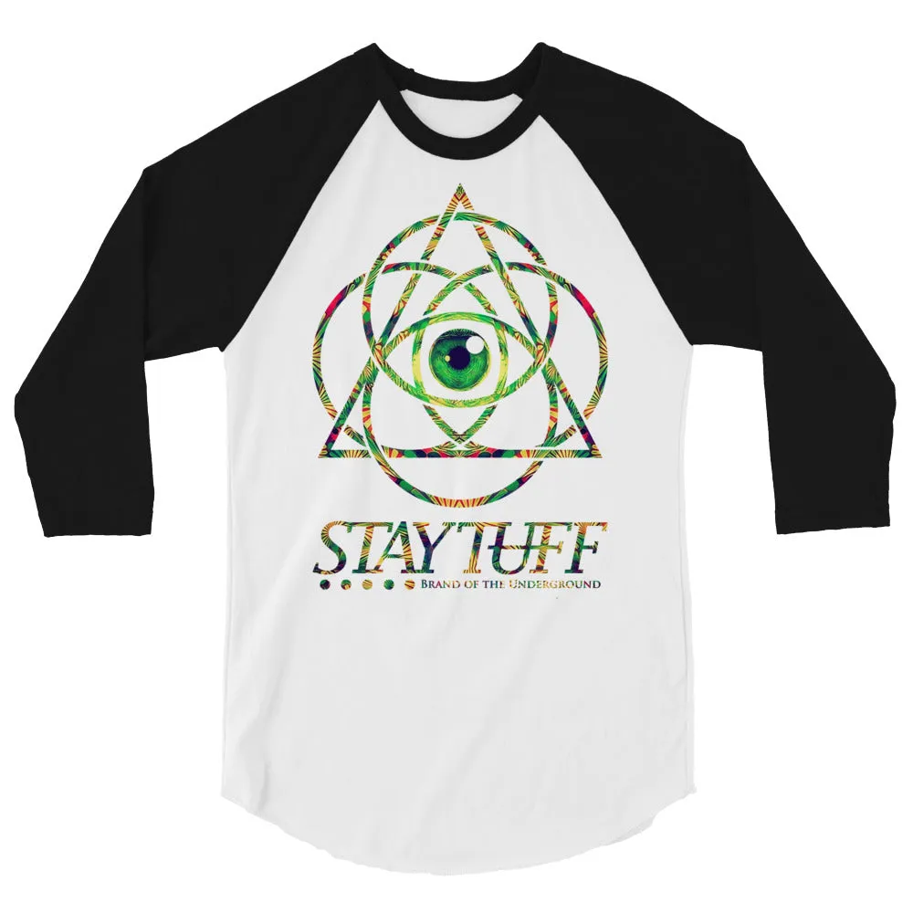 PSYCHEDELIC CIRCLES (3/4 Sleeve Raglan Shirt)