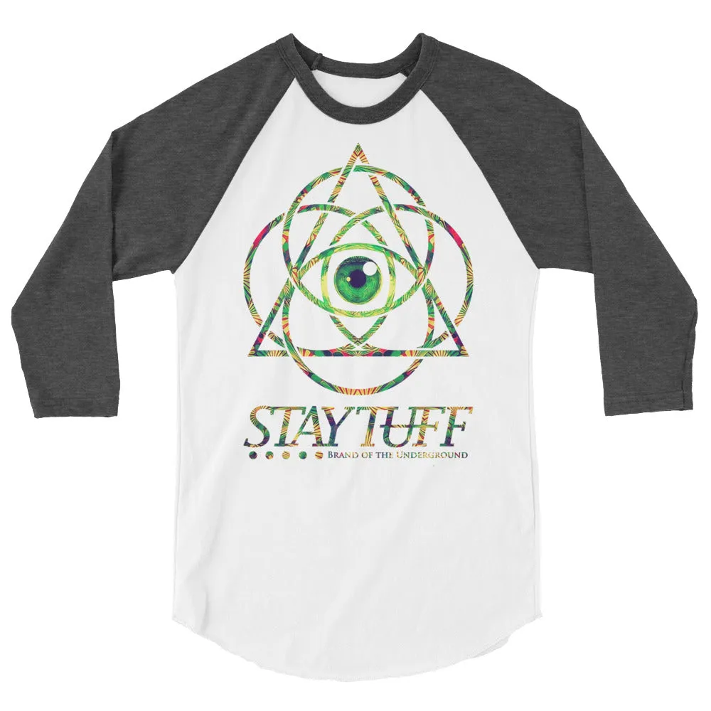 PSYCHEDELIC CIRCLES (3/4 Sleeve Raglan Shirt)