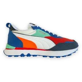 Puma Men's Rider FV Future Vintage Shoes - Blue / Burnt Red