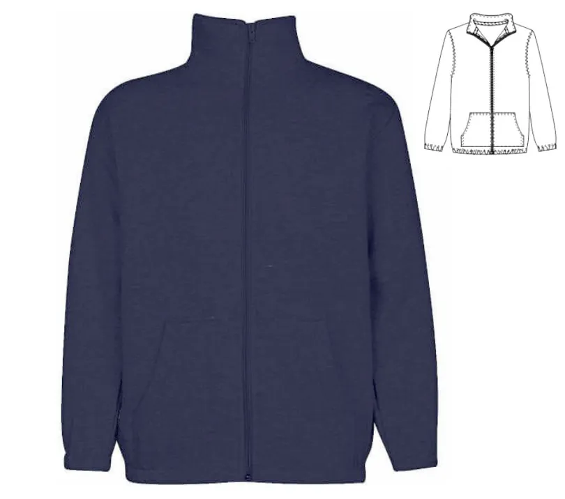 PW Full Zip Sweatshirt Navy