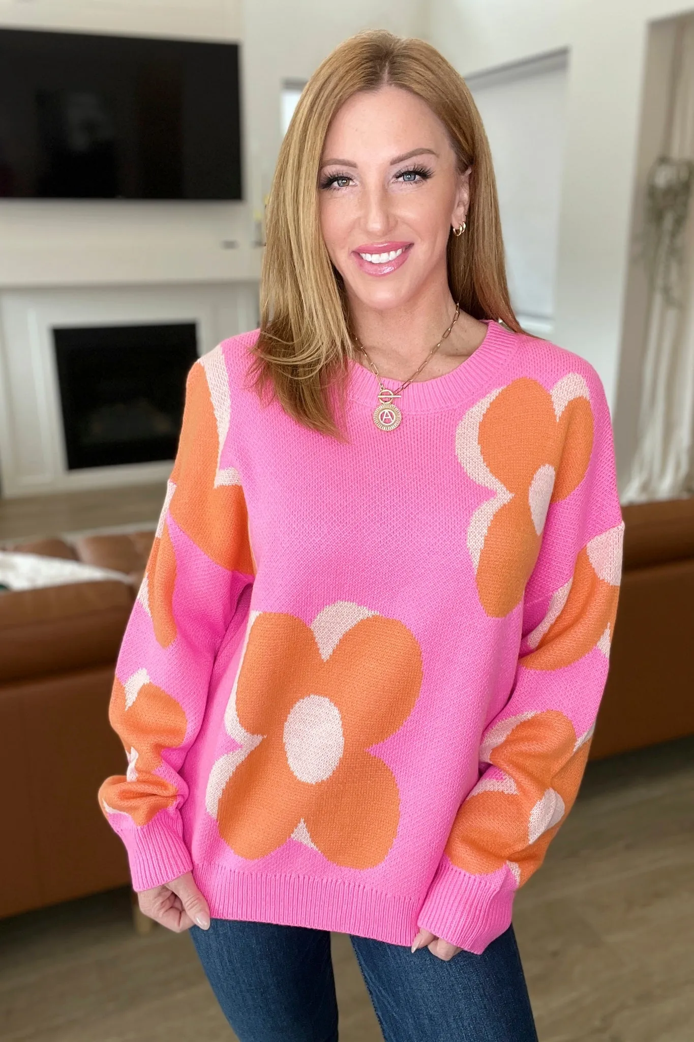 Quietly Bold Mod Floral Sweater