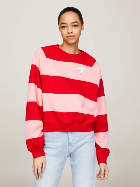 Relaxed Letterman Stripe Sweatshirt | Sweatshirts & Hoodies | Tommy Jeans