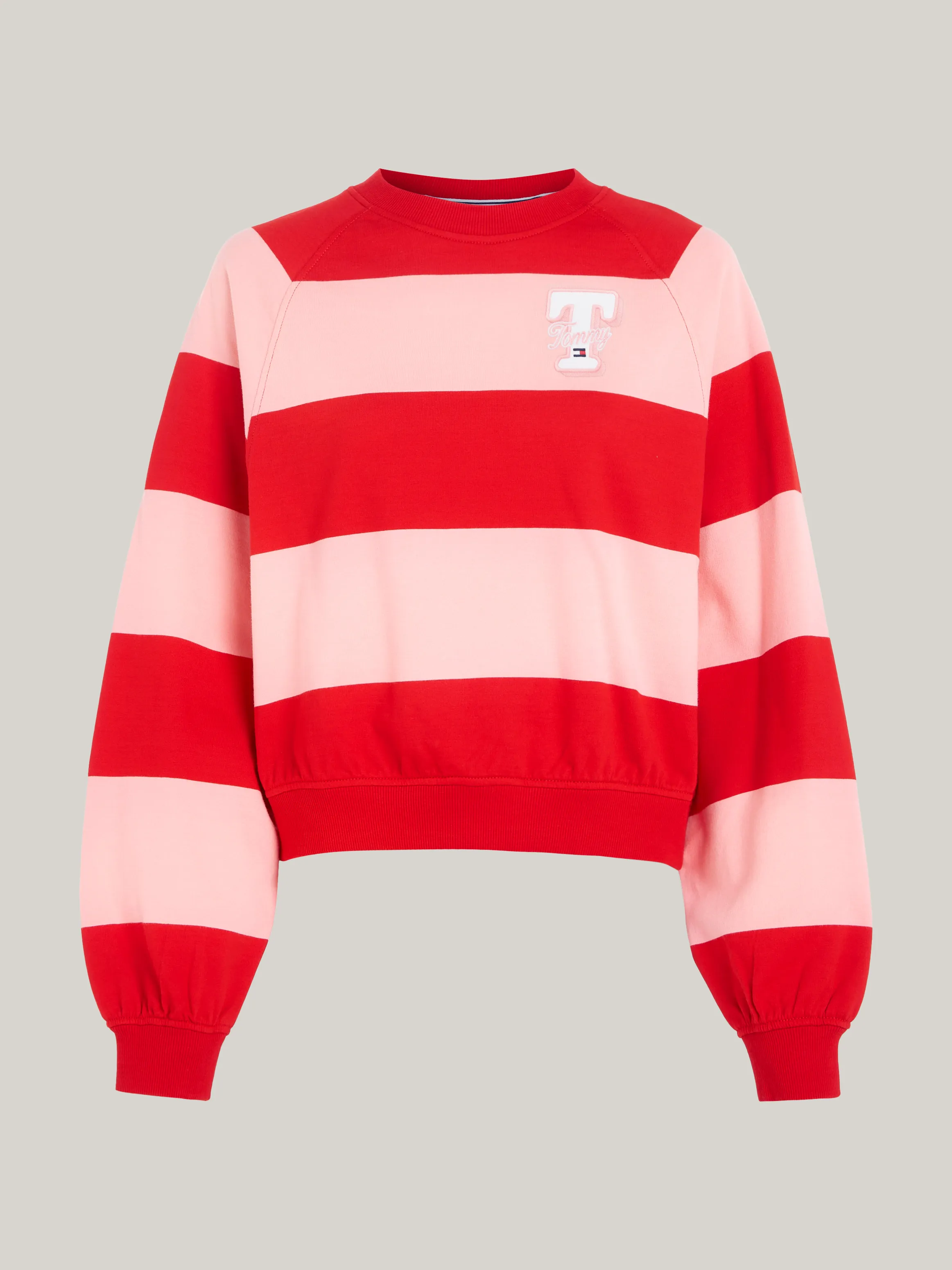 Relaxed Letterman Stripe Sweatshirt | Sweatshirts & Hoodies | Tommy Jeans