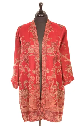 Reversible Kimono Jacket in Rich Ruby