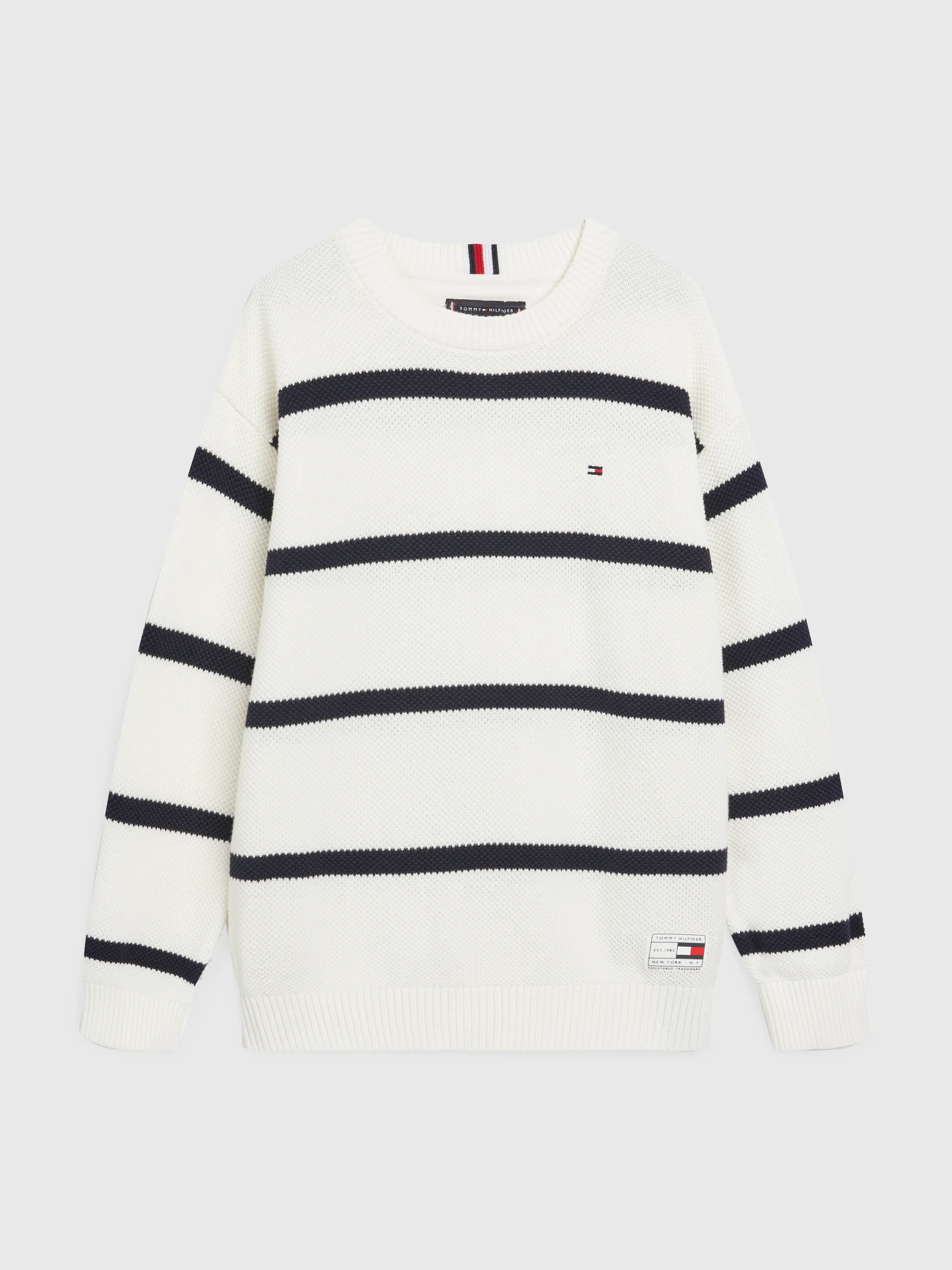 Rugby Stripe Organic Cotton Jumper | Sweatshirts & Hoodies | Tommy Hilfiger