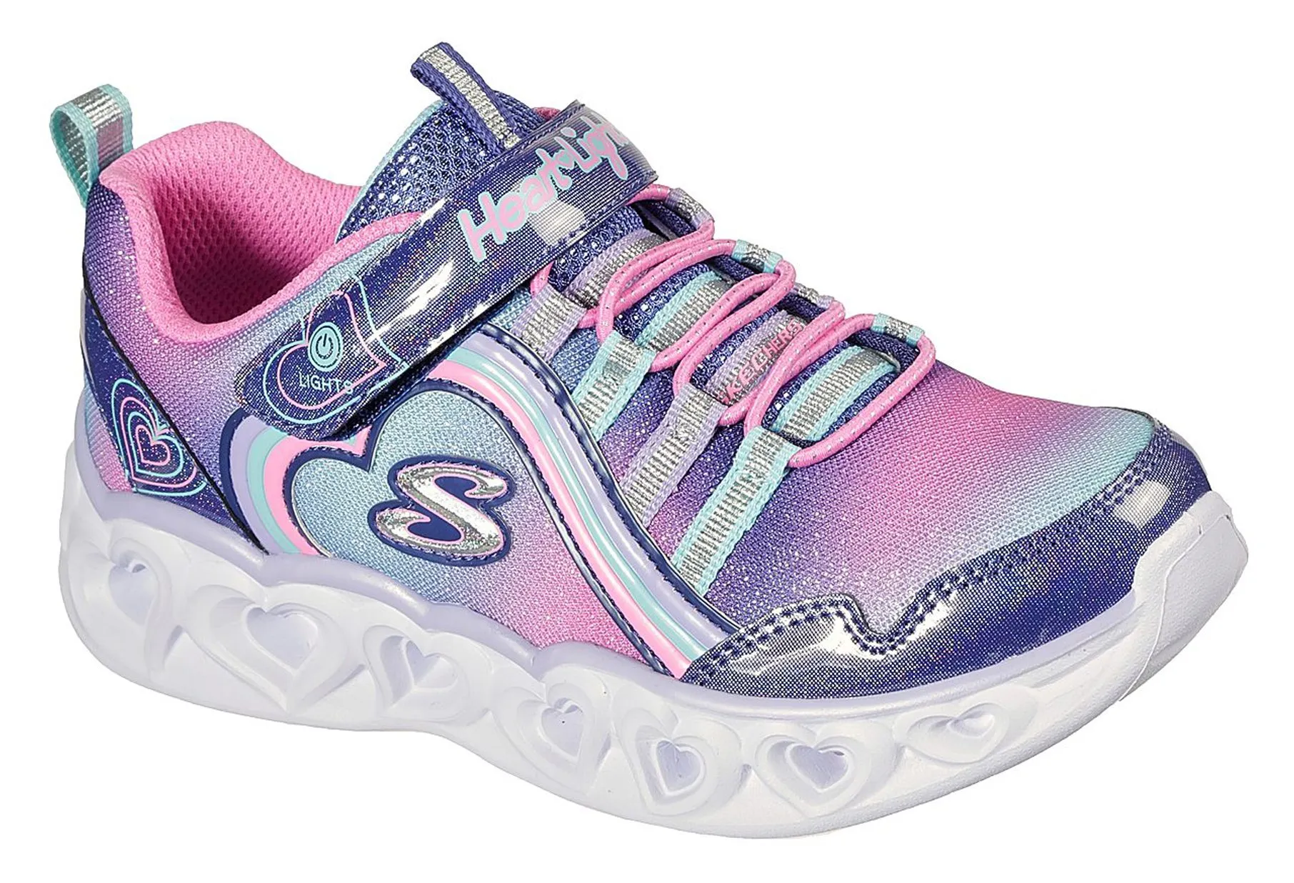 Skechers S Lights: Heart Lights - Rainbow Lux