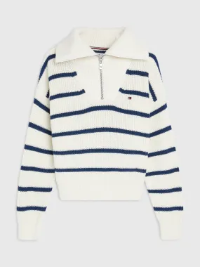 Stripe Half-Zip Jumper | Sweatshirts & Hoodies | Tommy Hilfiger