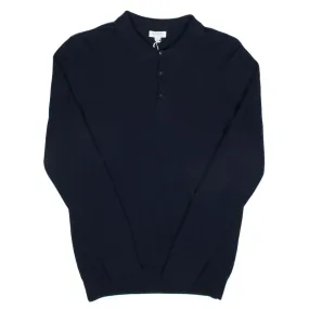 Sunspel - LS Polo Shirt - Navy