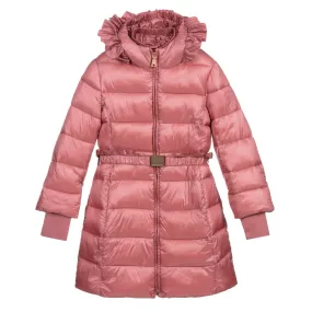 Teen Pink Puffer Coat