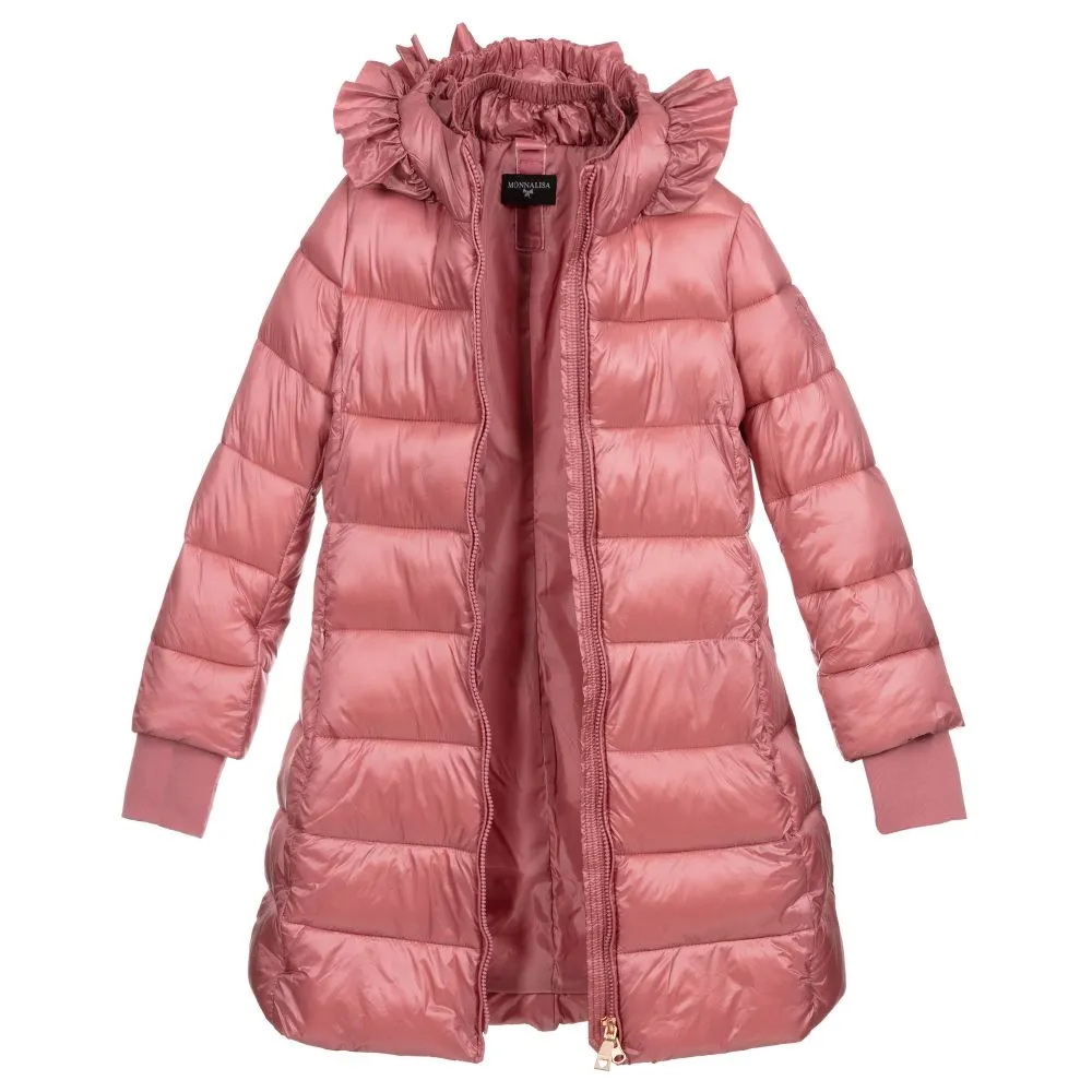 Teen Pink Puffer Coat