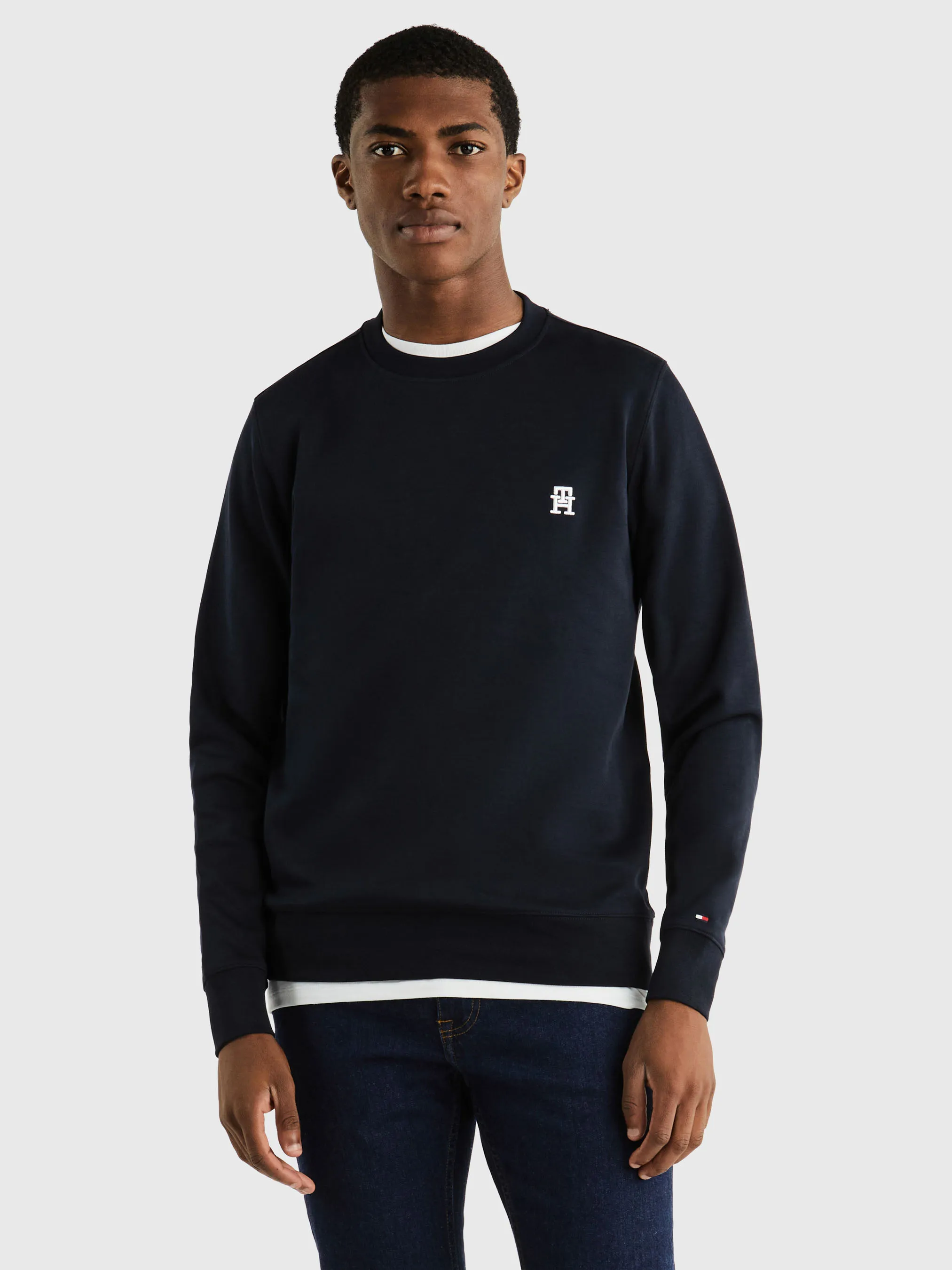 TH Monogram Crew Neck Sweatshirt | Sweatshirts & Hoodies | Tommy Hilfiger