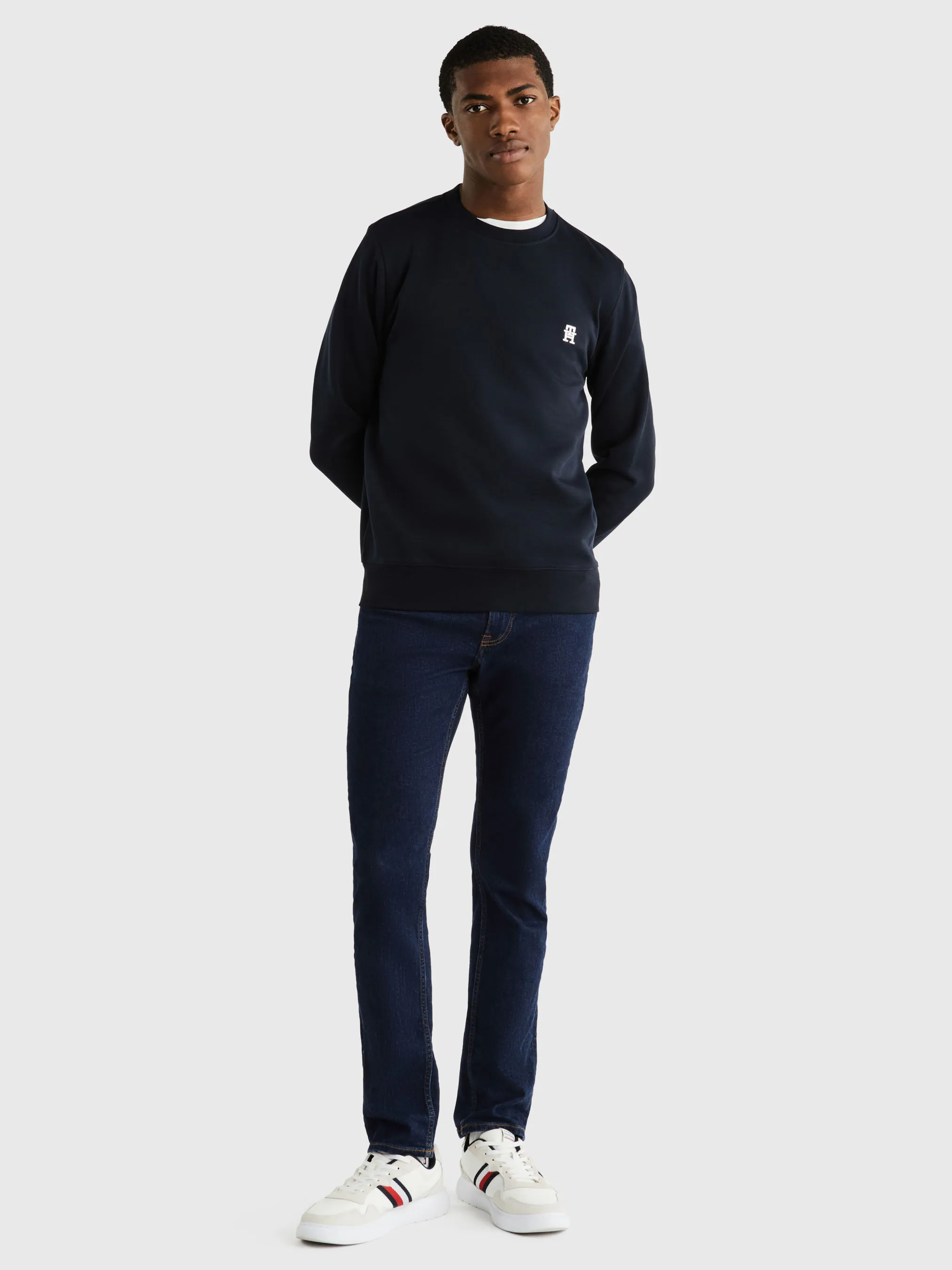 TH Monogram Crew Neck Sweatshirt | Sweatshirts & Hoodies | Tommy Hilfiger