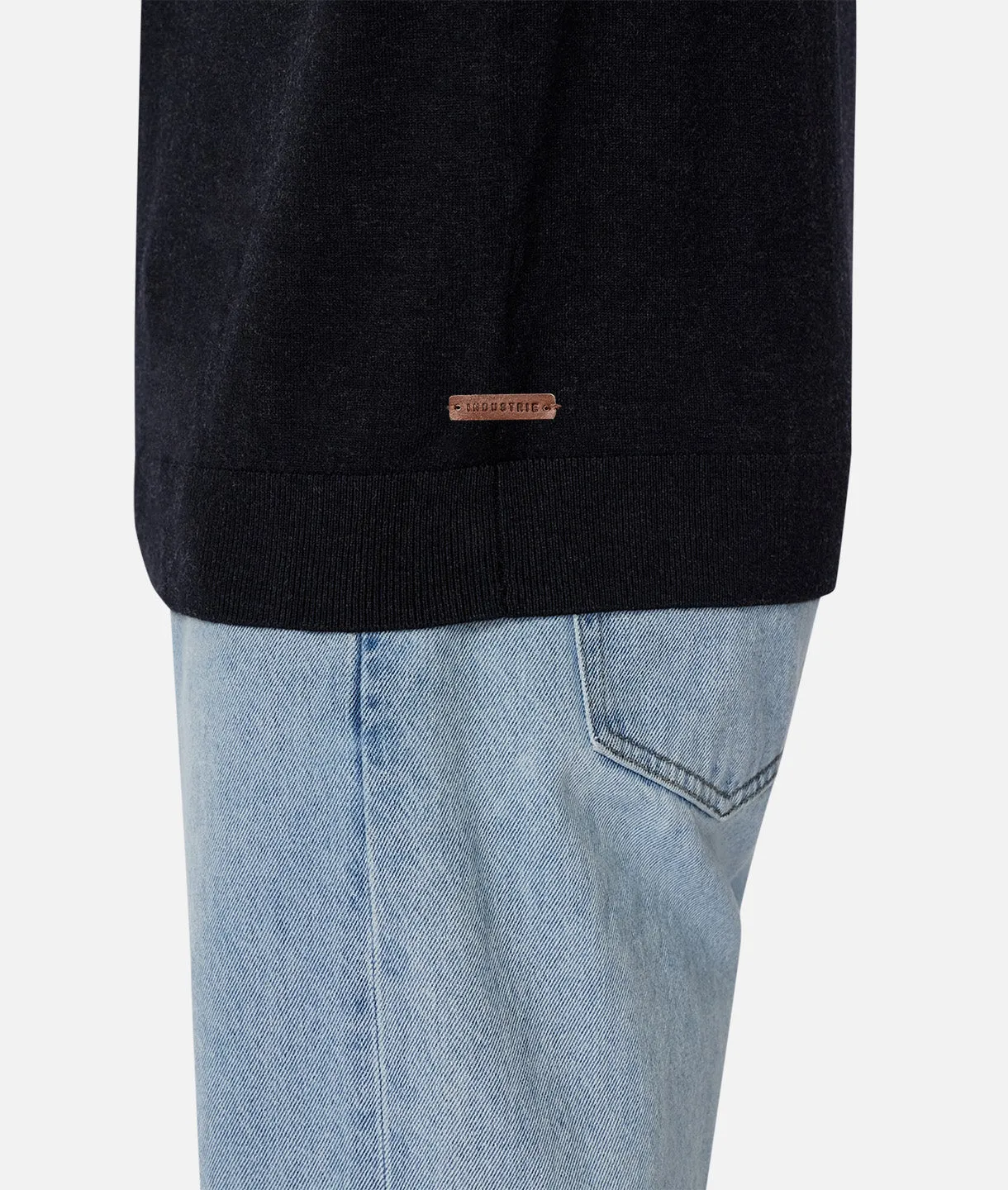 The Basic Crew Sweater - Dark Navy Melange