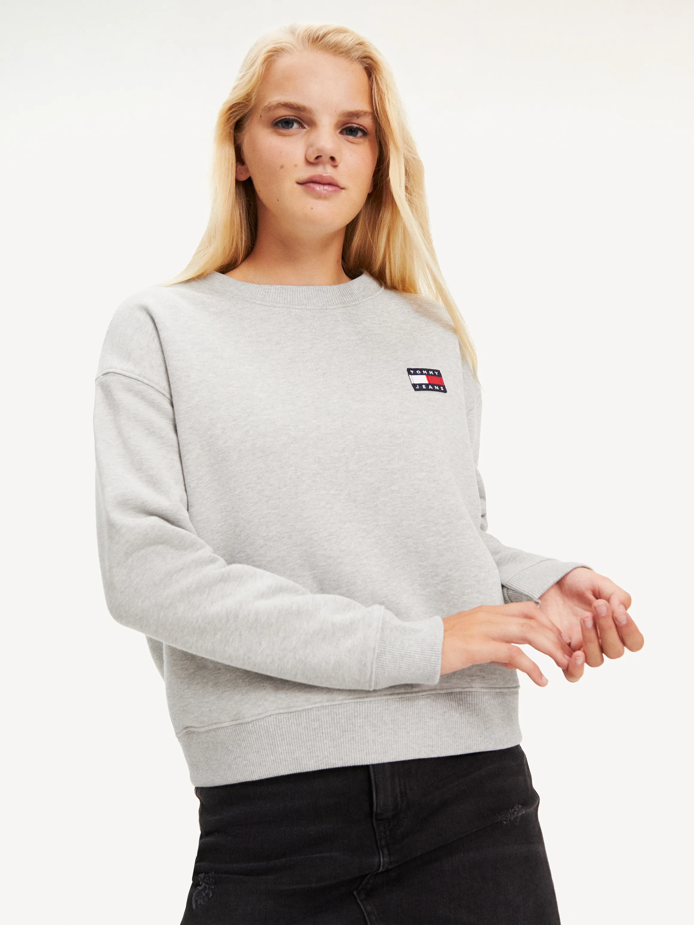 Tommy Jeans Badge Crew Sweatshirt | Sweatshirts & Hoodies | Tommy Hilfiger