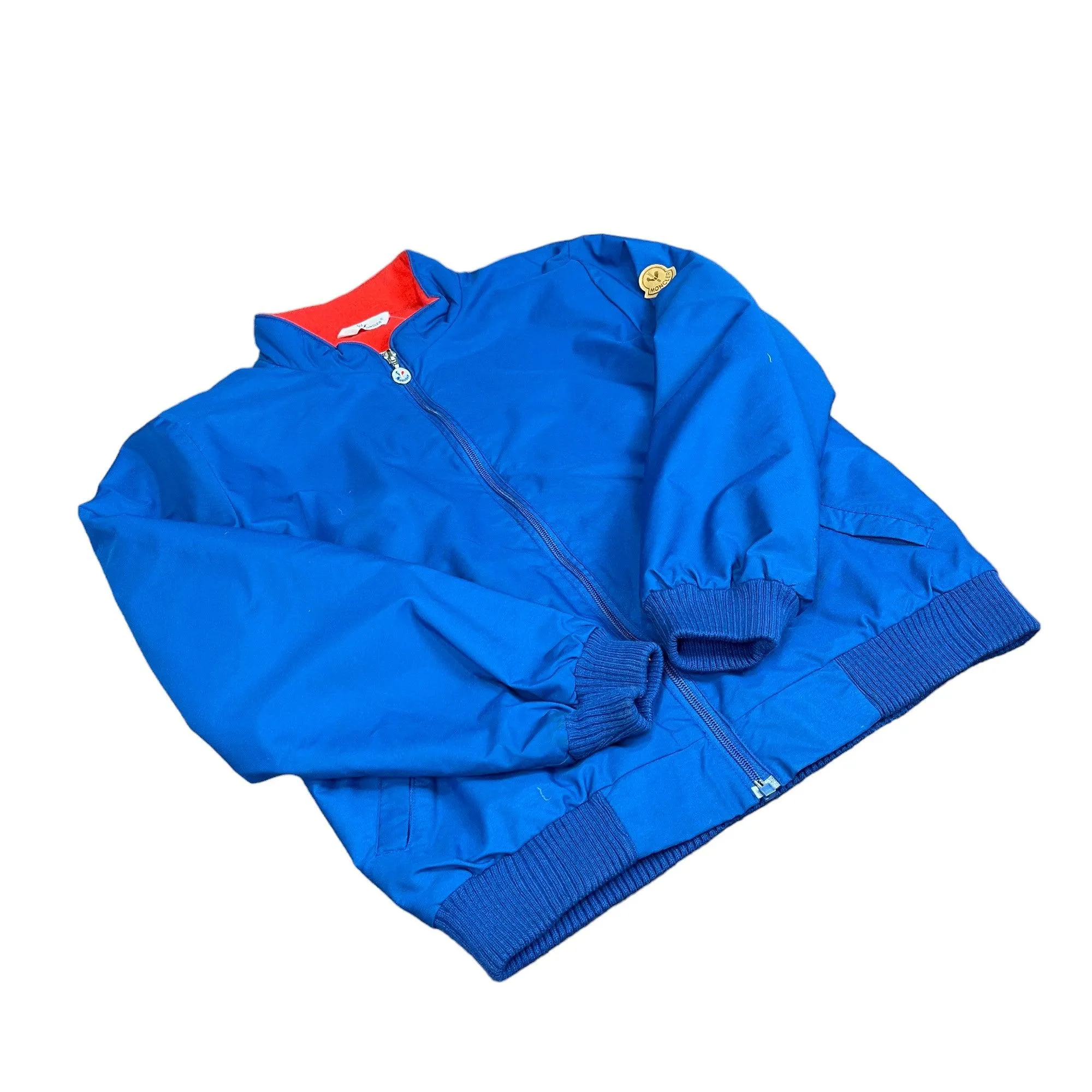 Vintage 90s Blue Moncler Fleece Lined Jacket - Medium