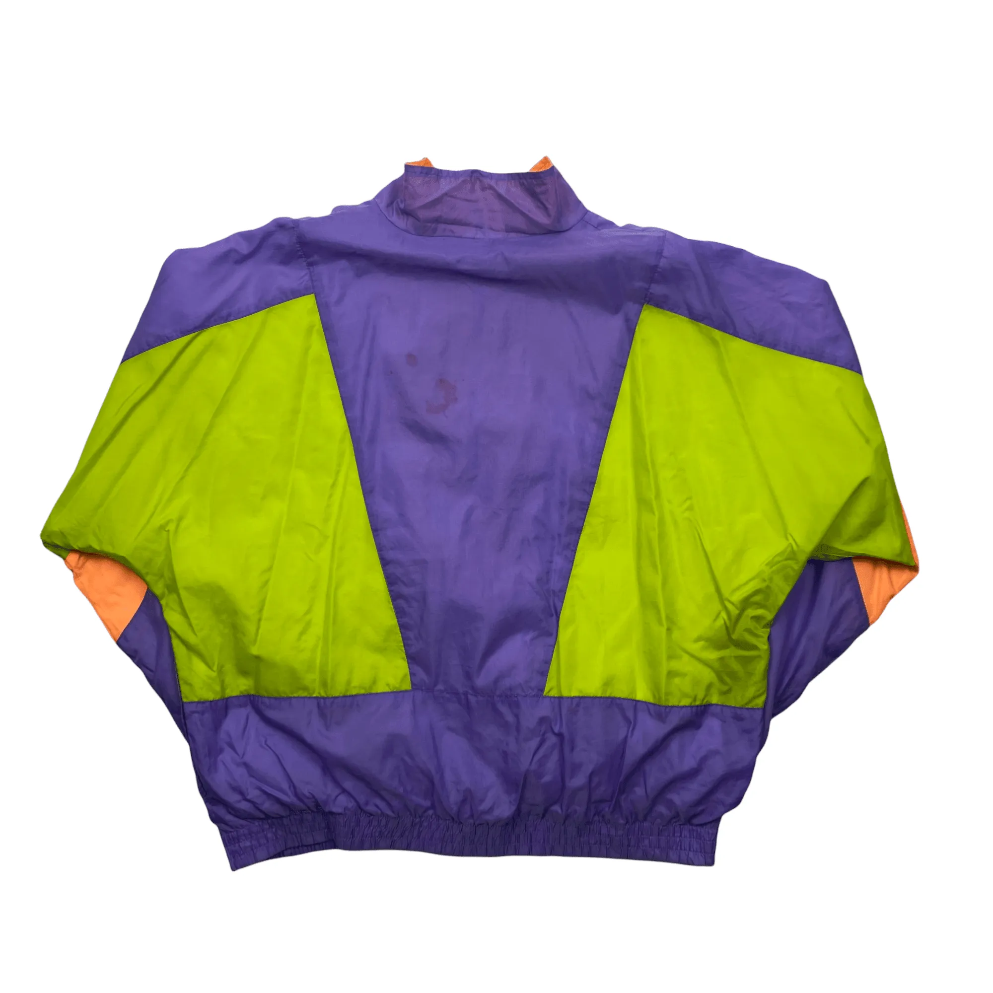 Vintage 90s Purple + Green Nike Waterproof Windbreaker Jacket - Medium