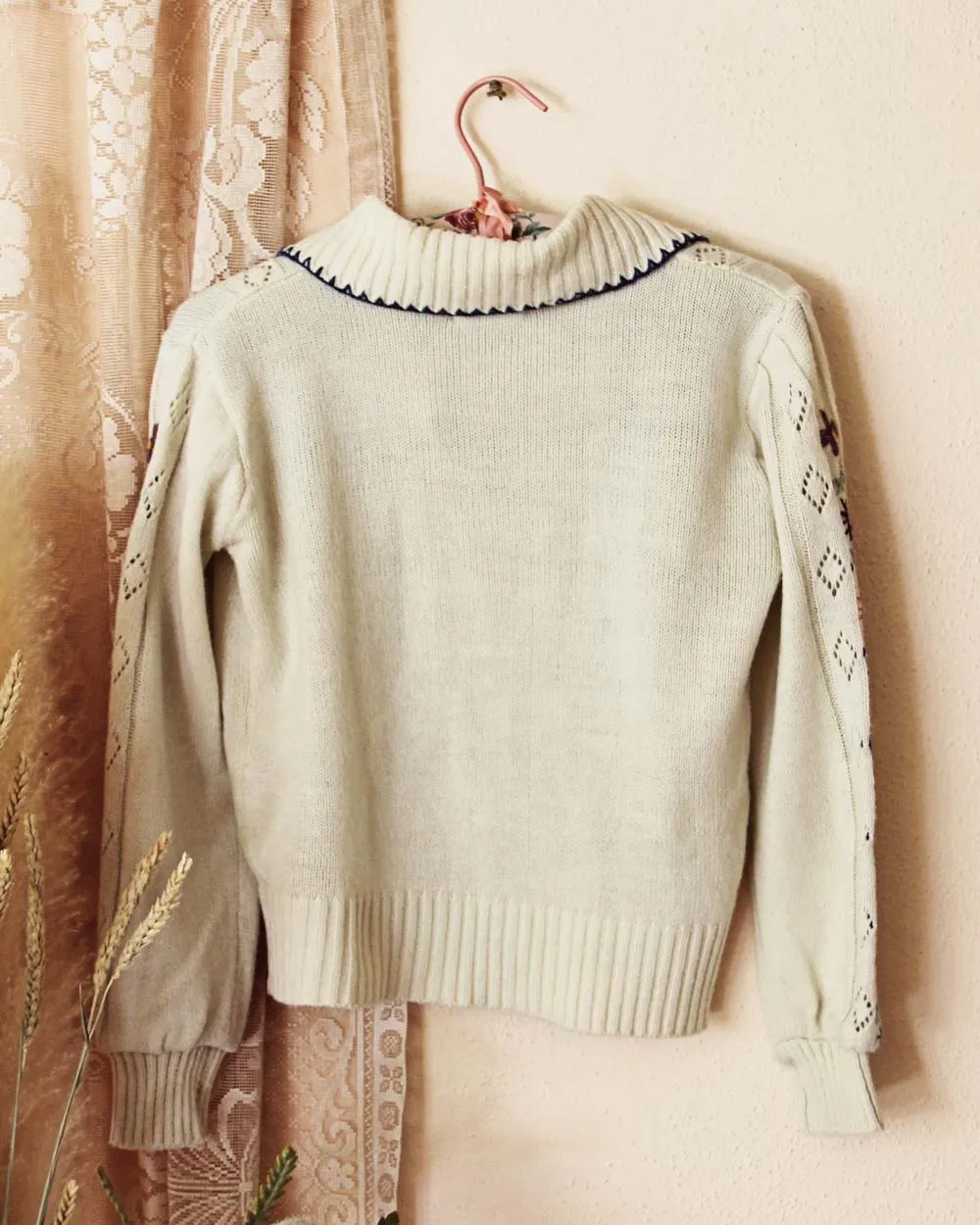 Vintage Fleur Toggle Sweater