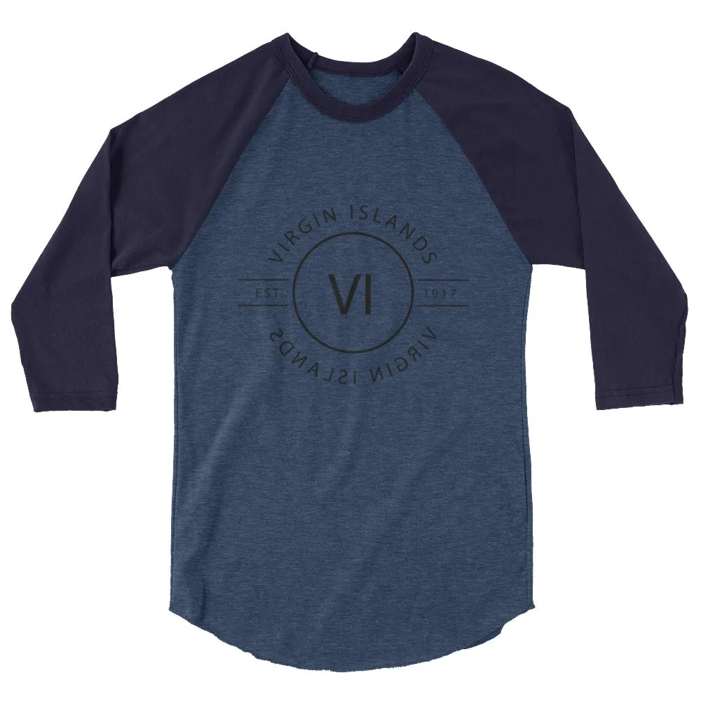 Virgin Islands - 3/4 Sleeve Raglan Shirt - Reflections