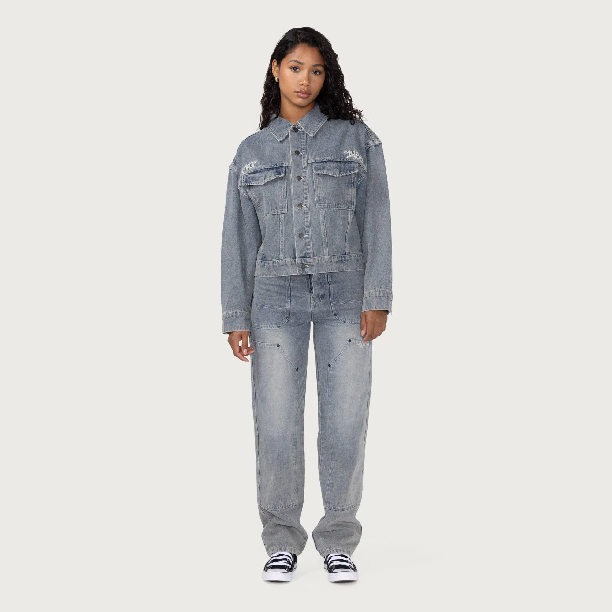 Womens Carpenter Jacket - Lt. Indigo