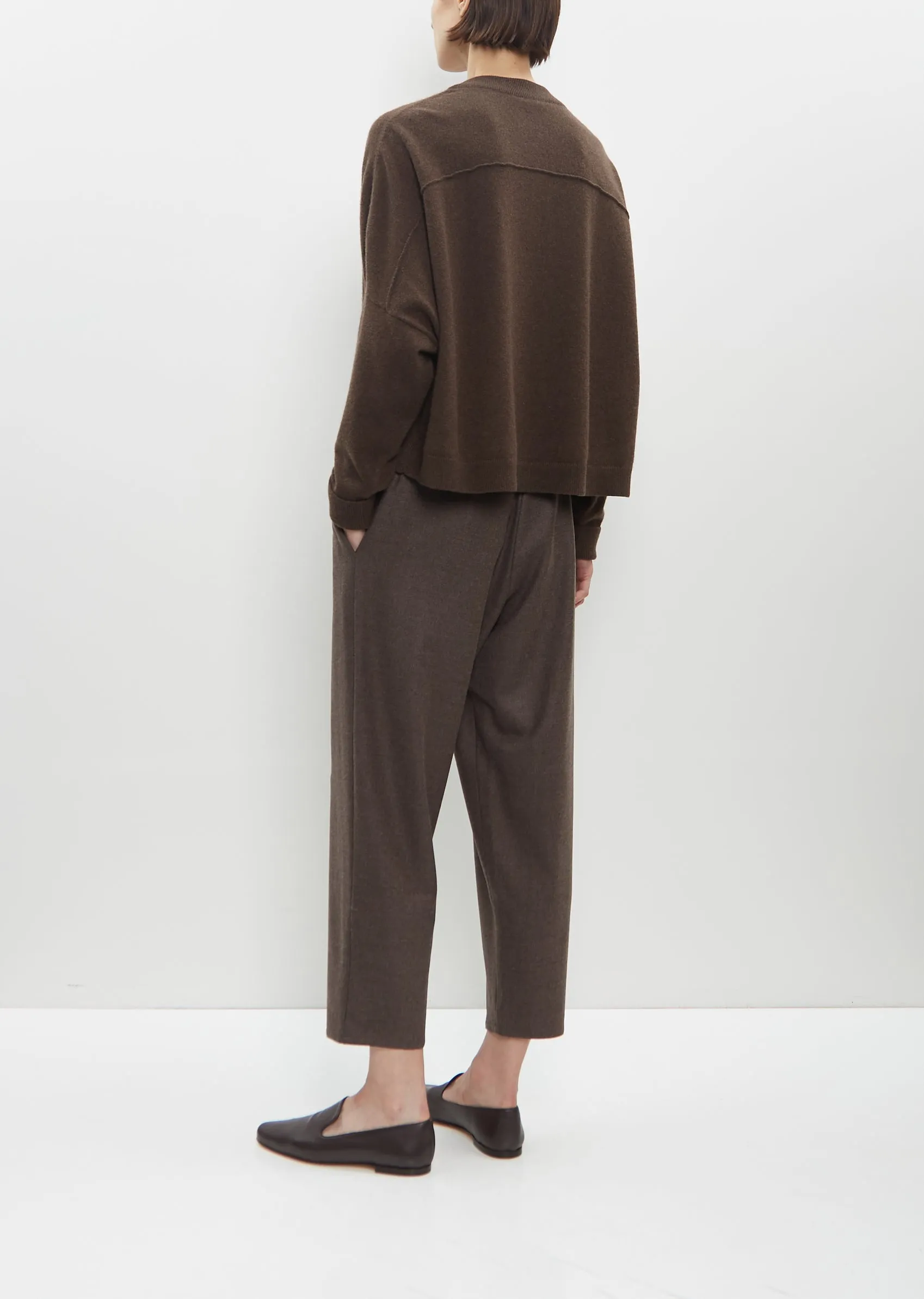 Wool Carrot Pants — Tortora